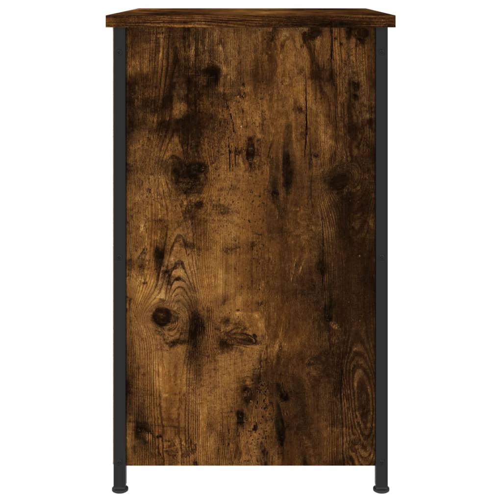 Comodini 2 pz Rovere Fumo 40x36x60 cm in Legno Multistrato