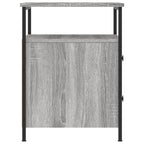 Comodini 2 pz Grigio Sonoma 44x45x60 cm in Legno Multistrato
