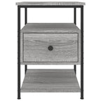 Comodino Grigio Sonoma 40x42x56 cm in Legno Multistrato