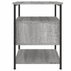 Comodino Grigio Sonoma 40x42x56 cm in Legno Multistrato