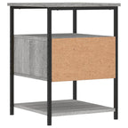 Comodino Grigio Sonoma 40x42x56 cm in Legno Multistrato