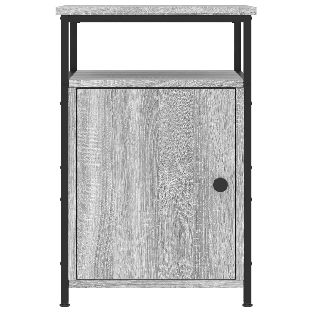 Comodini 2 pz Grigio Sonoma 40x42x60 cm in Legno Multistrato