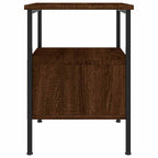 Comodini 2pz Rovere Marrone 34x36x50 cm in Legno Multistrato