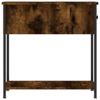 Comodini 2 pz Rovere Fumo 30x60x60 cm in Legno Multistrato