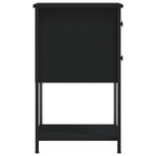Comodini 2 pz Neri 32x42x70 cm in Legno Multistrato