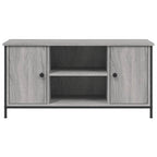 Mobile Porta TV Grigio Sonoma 100x40x50 cm in Legno Multistrato