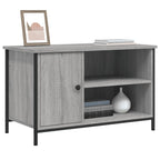 Mobile Porta TV Grigio Sonoma 80x40x50 cm in Legno Multistrato