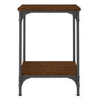 Tavolino da Salotto Rovere Marrone 40x40x55cm Legno Multistrato