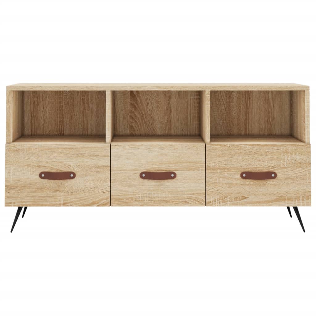 Mobile Porta TV Rovere Sonoma 102x36x50 cm in Legno Multistrato