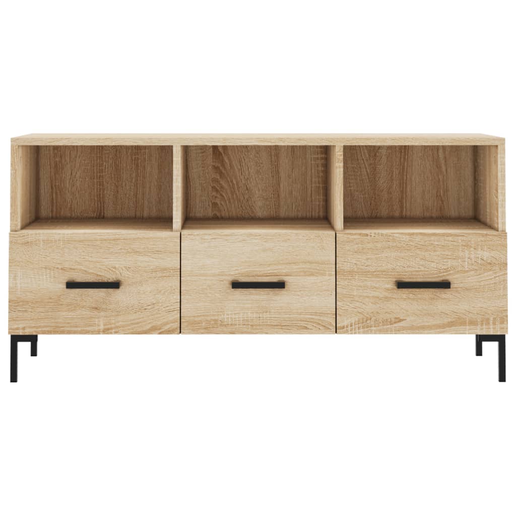 Mobile Porta TV Rovere Sonoma 102x36x50 cm in Legno Multistrato