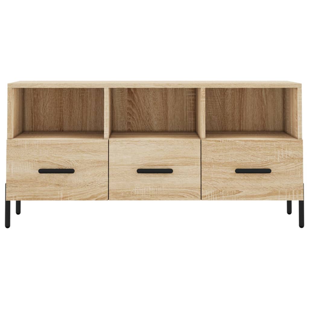 Mobile Porta TV Rovere Sonoma 102x36x50 cm in Legno Multistrato