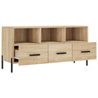 Mobile Porta TV Rovere Sonoma 102x36x50 cm in Legno Multistrato