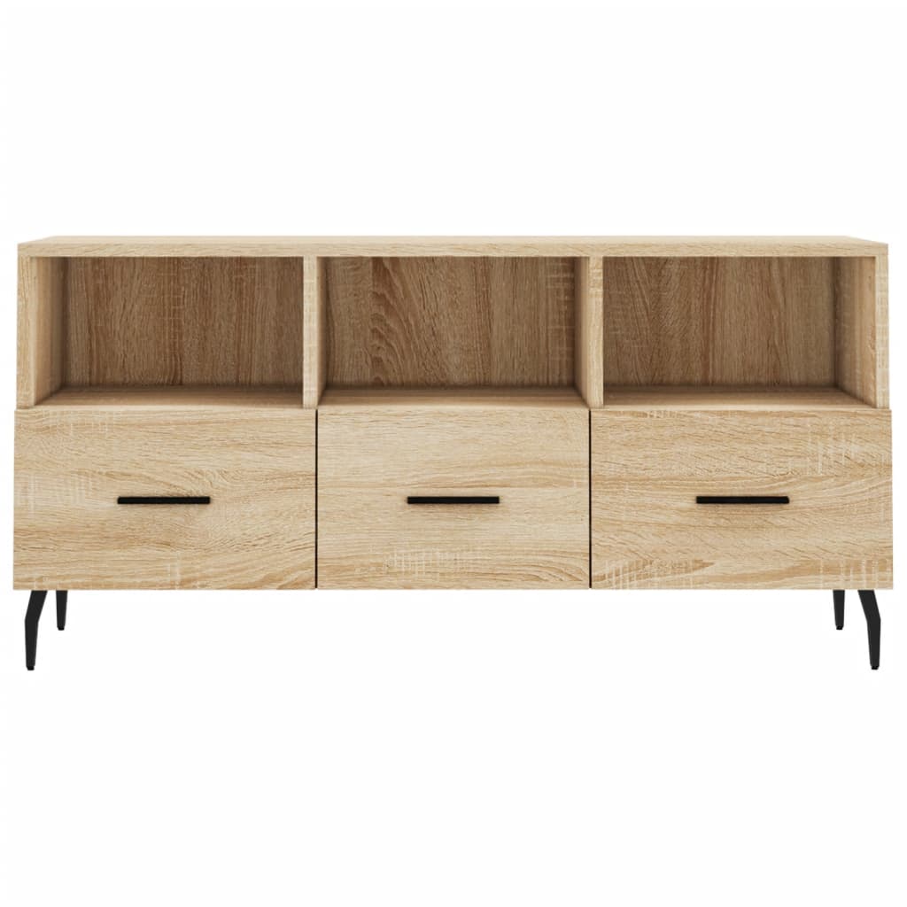 Mobile Porta TV Rovere Sonoma 102x36x50 cm in Legno Multistrato
