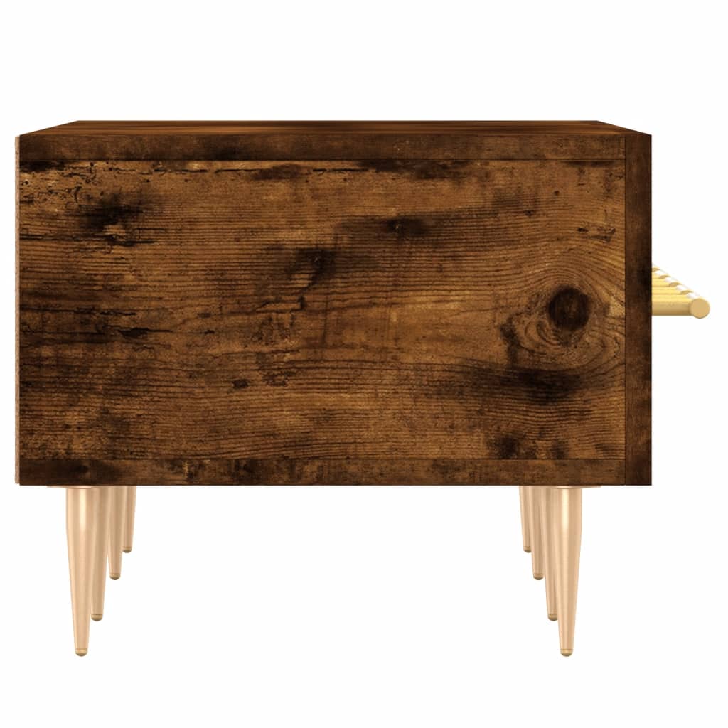 Mobile Porta TV Rovere Fumo 150x36x30 cm in Legno Multistrato