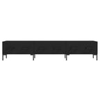 Mobile Porta TV Nero 150x36x30 cm in Legno Multistrato