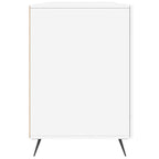 Scrivania Bianco Lucido 140x50x75 cm in Legno Multistrato
