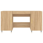 Scrivania Rovere Sonoma 140x50x75 cm in Legno Multistrato