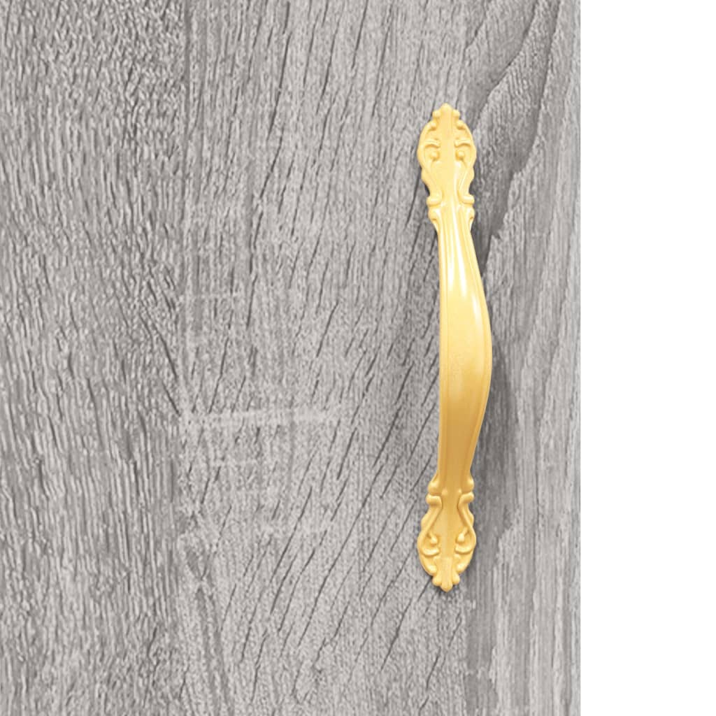 Scrivania Grigio Sonoma 140x50x75 cm in Legno Multistrato