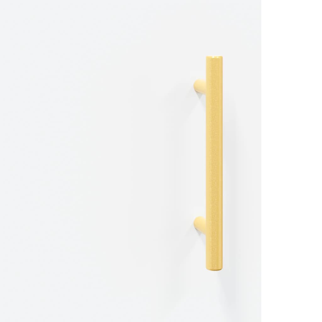 Scrivania Bianca 140x50x75 cm in Legno Multistrato