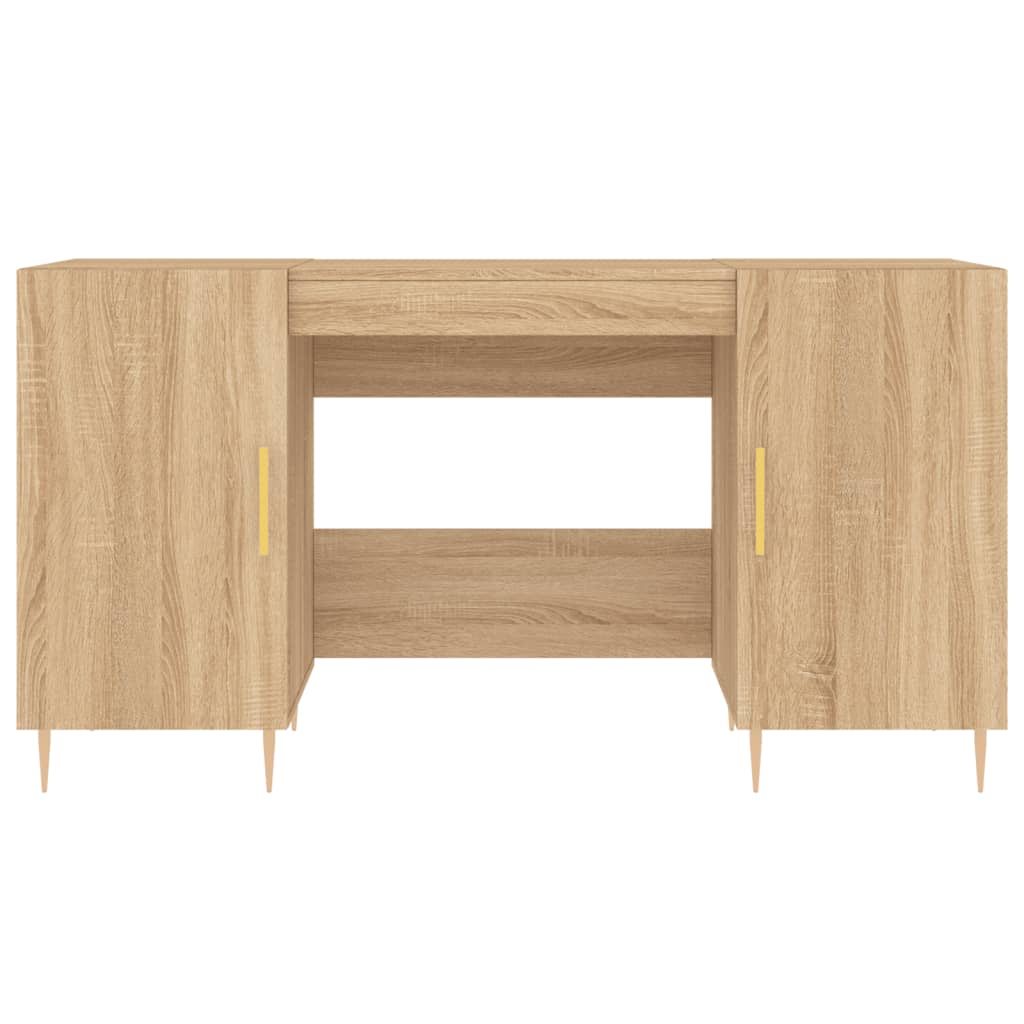Scrivania Rovere Sonoma 140x50x75 cm in Legno Multistrato
