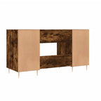 Scrivania Rovere Fumo 140x50x75 cm in Legno Multistrato