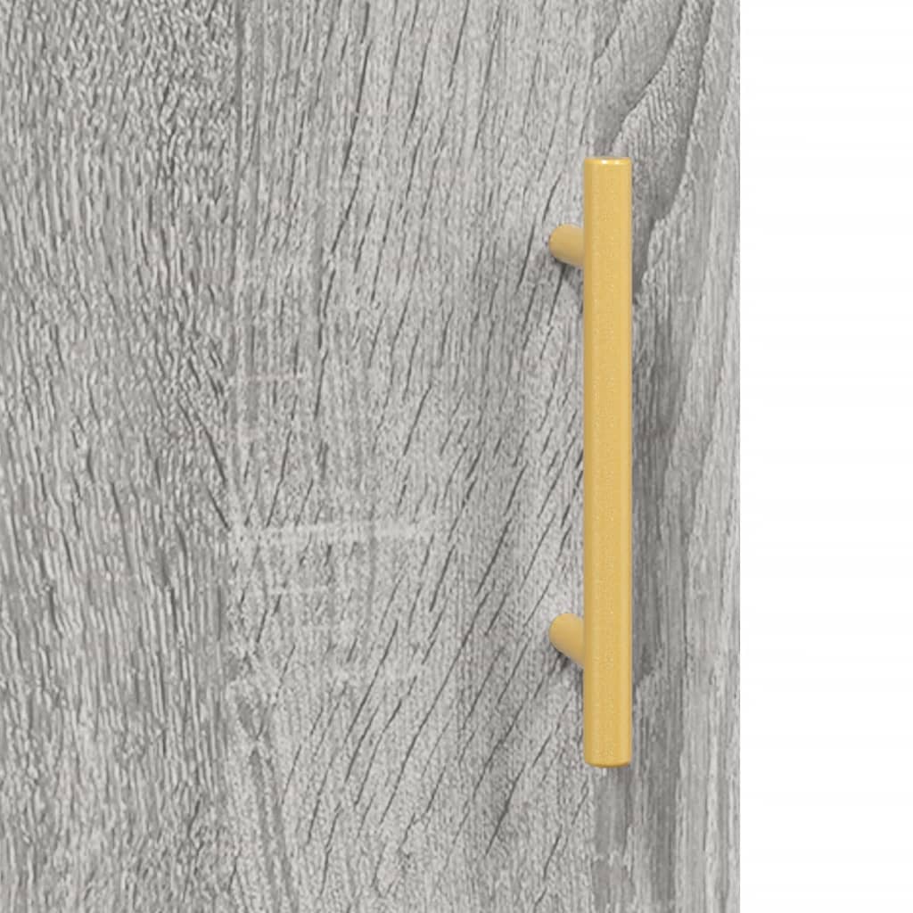 Scrivania Grigio Sonoma 140x50x75 cm in Legno Multistrato
