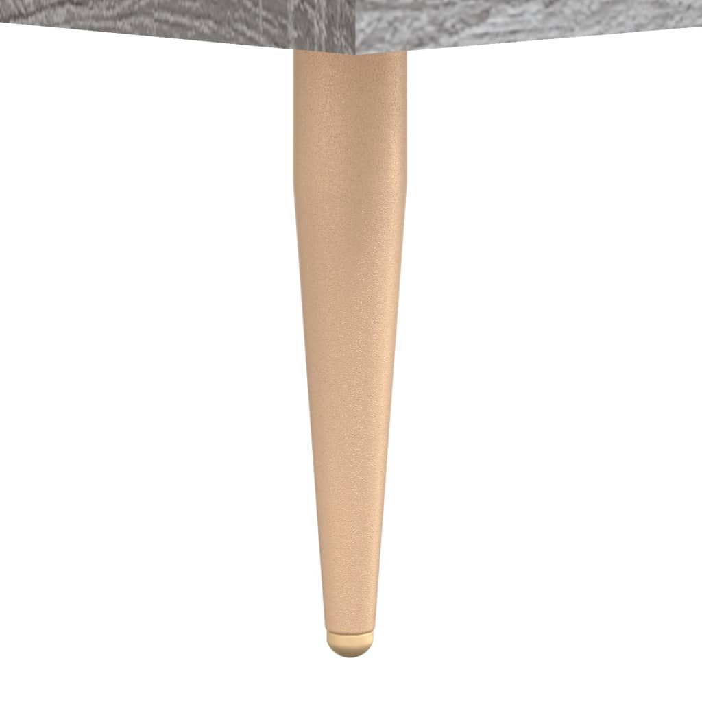 Scrivania Grigio Sonoma 140x50x75 cm in Legno Multistrato