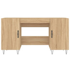 Scrivania Rovere Sonoma 140x50x75 cm in Legno Multistrato