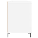 Scrivania Bianco Lucido 140x50x75 cm in Legno Multistrato
