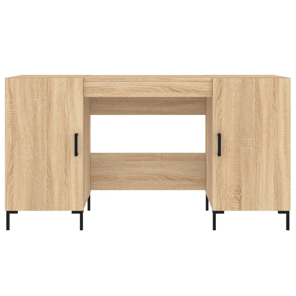 Scrivania Rovere Sonoma 140x50x75 cm in Legno Multistrato