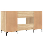 Scrivania Rovere Sonoma 140x50x75 cm in Legno Multistrato