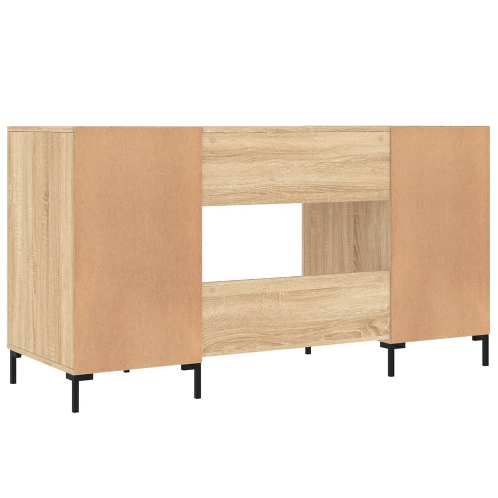 Scrivania Rovere Sonoma 140x50x75 cm in Legno Multistrato