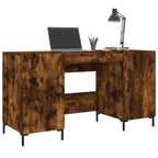 Scrivania Rovere Fumo 140x50x75 cm in Legno Multistrato