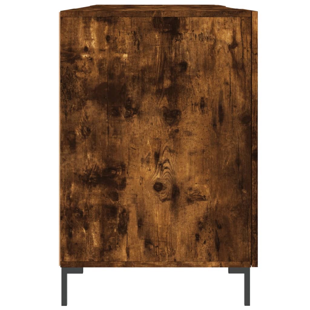Scrivania Rovere Fumo 140x50x75 cm in Legno Multistrato