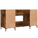 Scrivania Rovere Fumo 140x50x75 cm in Legno Multistrato