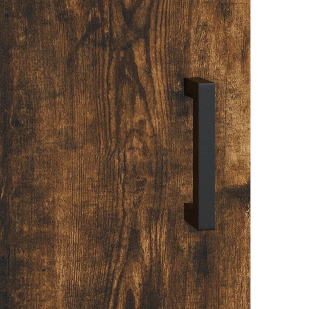 Scrivania Rovere Fumo 140x50x75 cm in Legno Multistrato