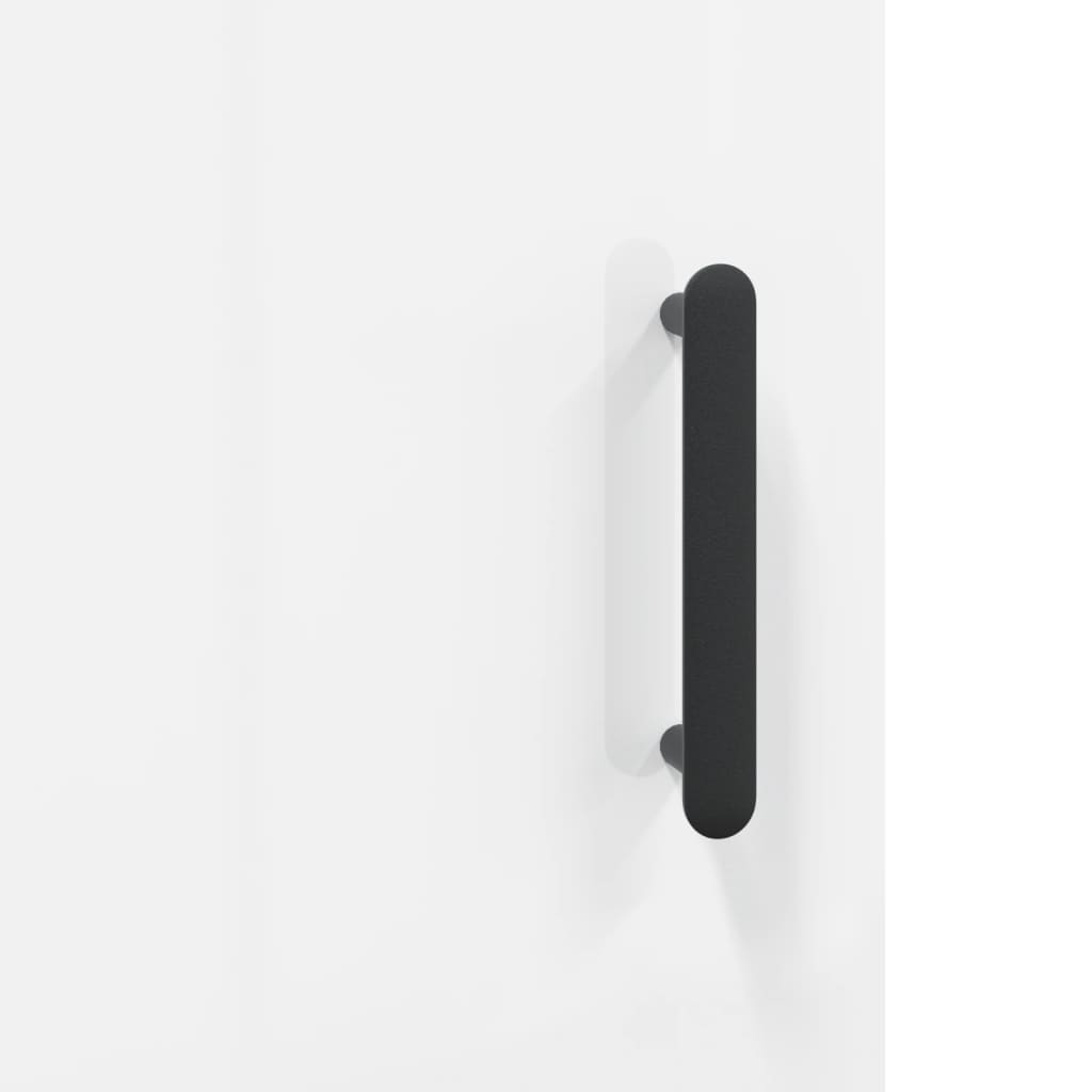 Scrivania Bianco Lucido 140x50x75 cm in Legno Multistrato