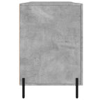 Scrivania Grigio Cemento 140x50x75 cm in Legno Multistrato