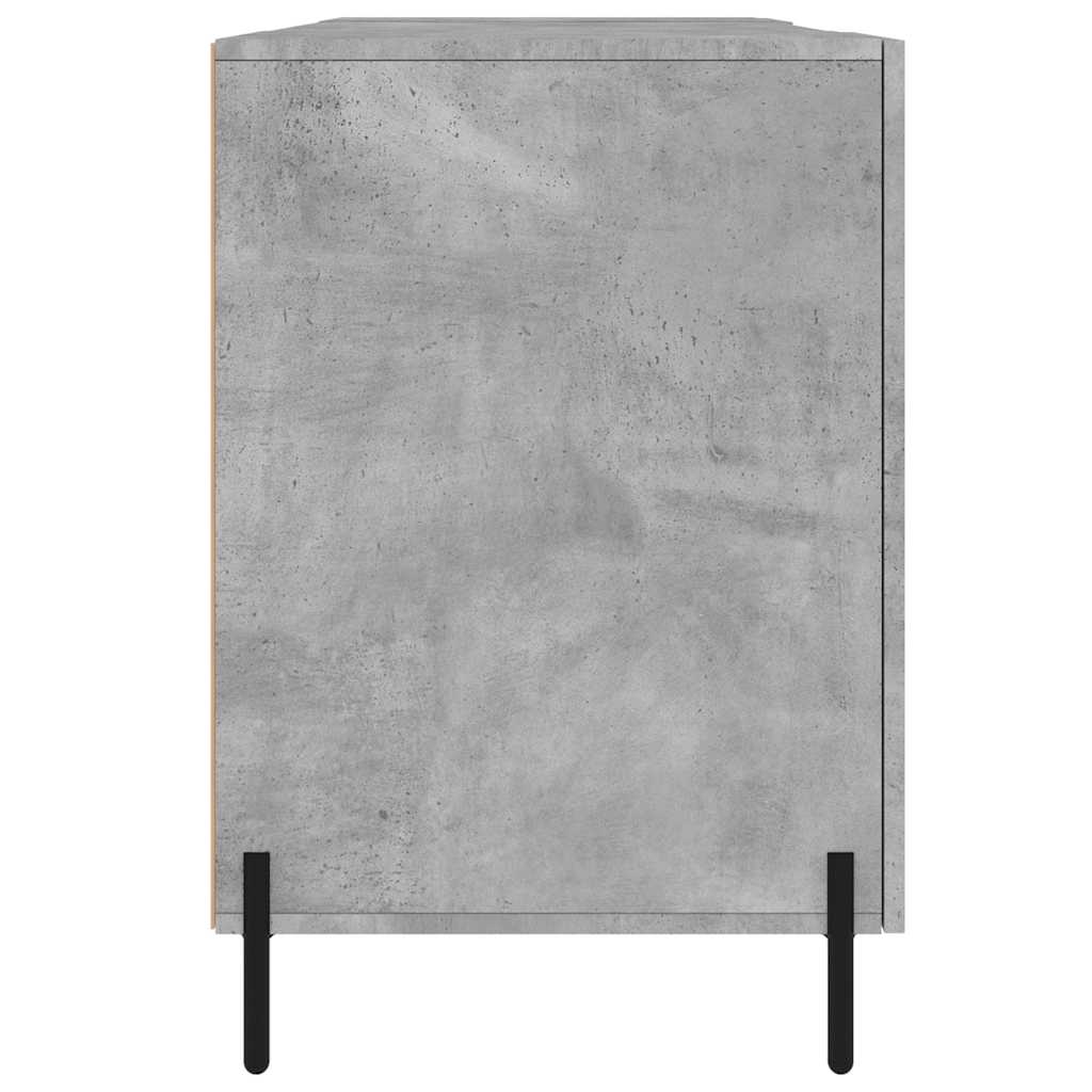 Scrivania Grigio Cemento 140x50x75 cm in Legno Multistrato