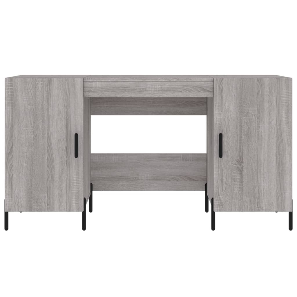 Scrivania Grigio Sonoma 140x50x75 cm in Legno Multistrato