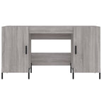 Scrivania Grigio Sonoma 140x50x75 cm in Legno Multistrato