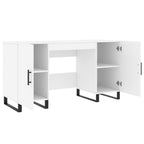 Scrivania Bianca 140x50x75 cm in Legno Multistrato