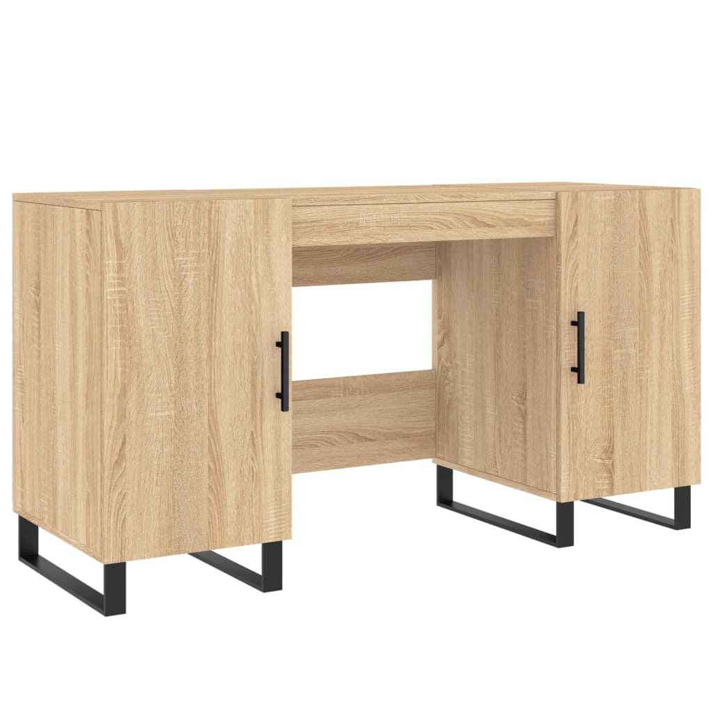 Scrivania Rovere Sonoma 140x50x75 cm in Legno Multistrato