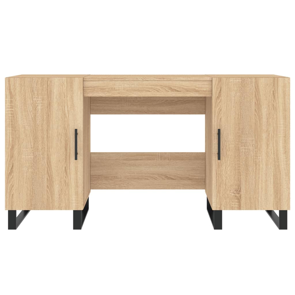 Scrivania Rovere Sonoma 140x50x75 cm in Legno Multistrato
