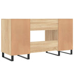 Scrivania Rovere Sonoma 140x50x75 cm in Legno Multistrato