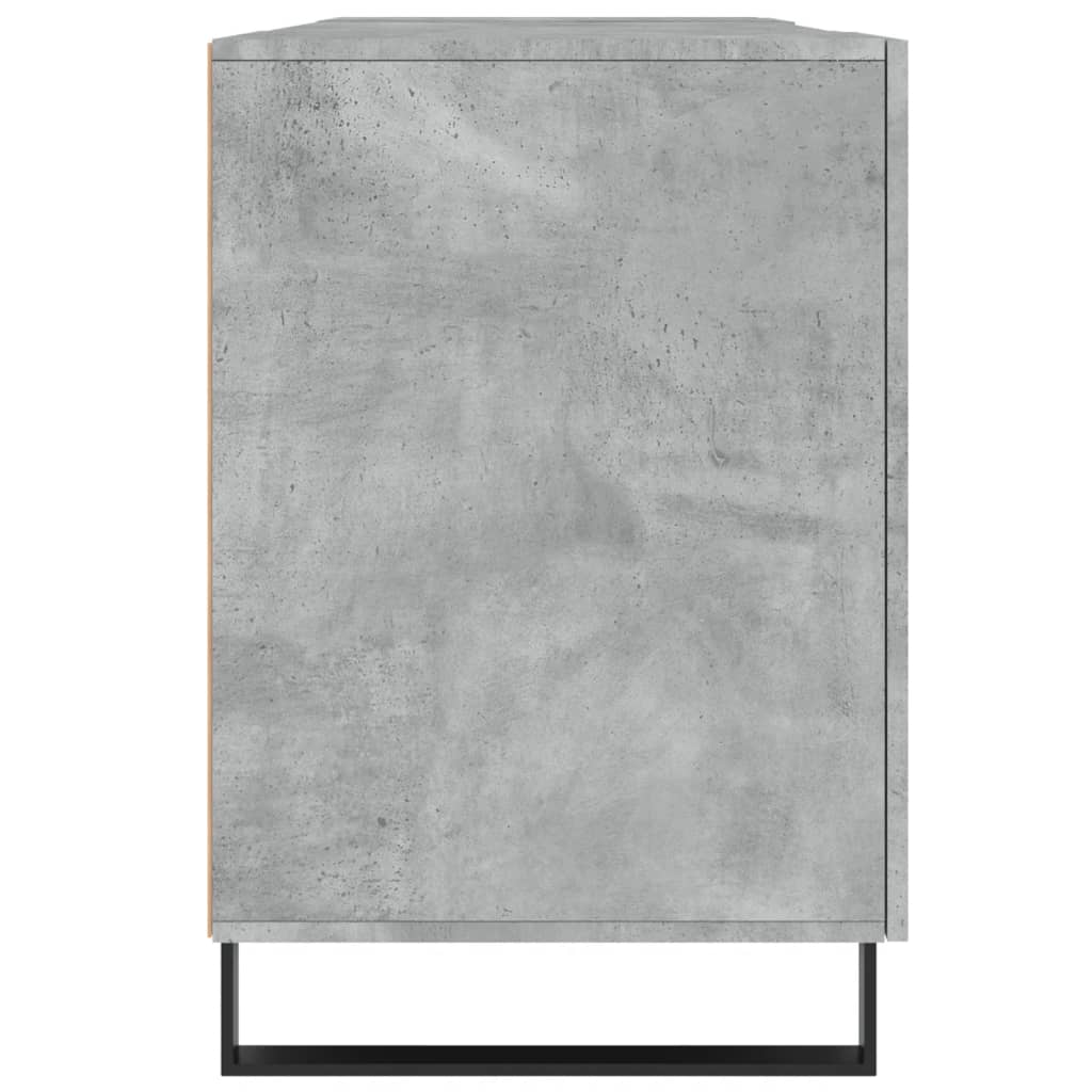 Scrivania Grigio Cemento 140x50x75 cm in Legno Multistrato