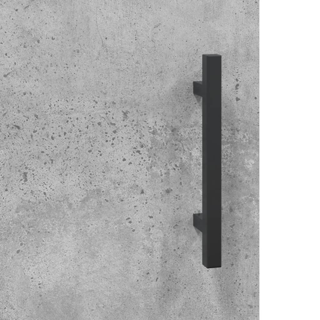 Scrivania Grigio Cemento 140x50x75 cm in Legno Multistrato