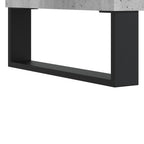 Scrivania Grigio Cemento 140x50x75 cm in Legno Multistrato