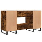 Scrivania Rovere Fumo 140x50x75 cm in Legno Multistrato
