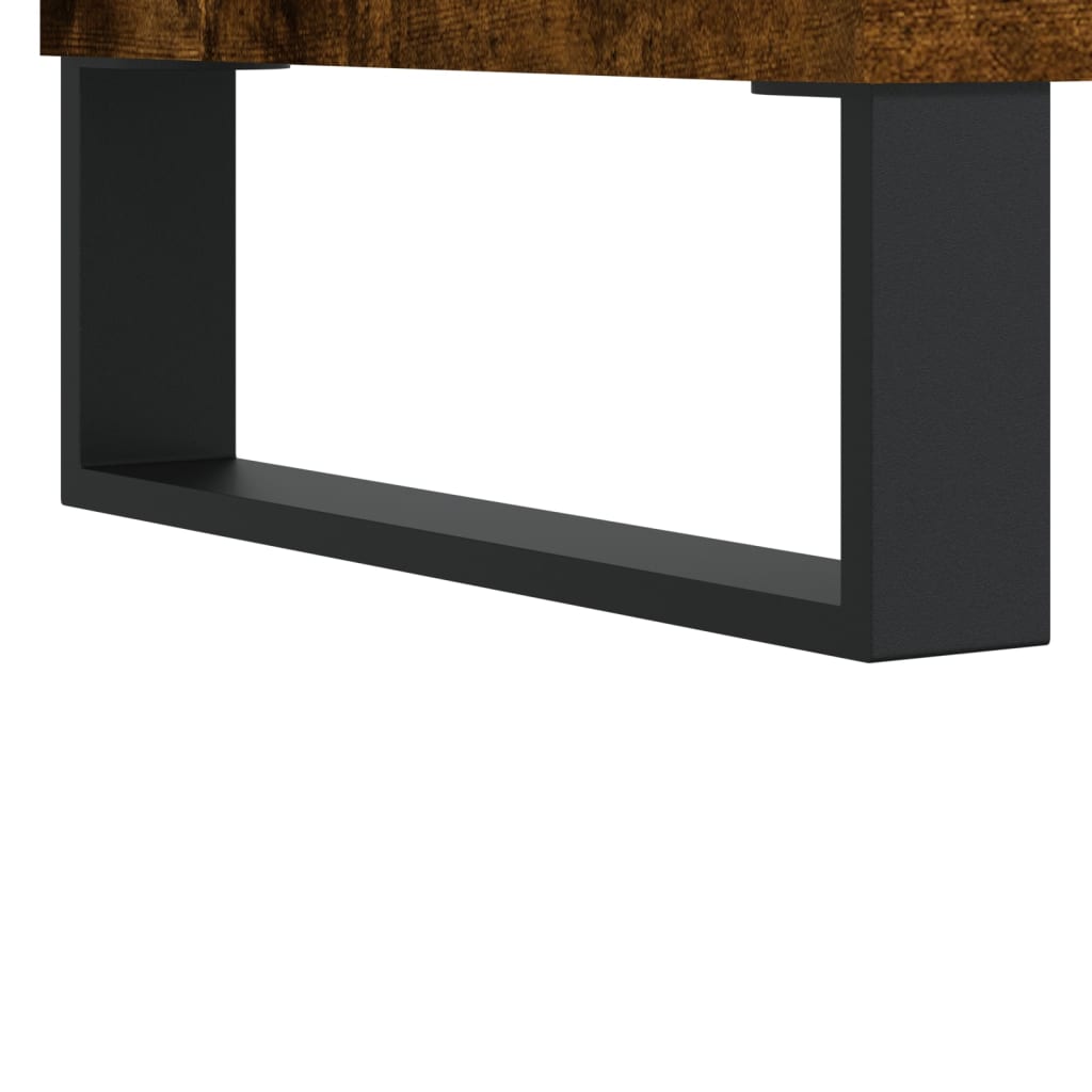 Scrivania Rovere Fumo 140x50x75 cm in Legno Multistrato